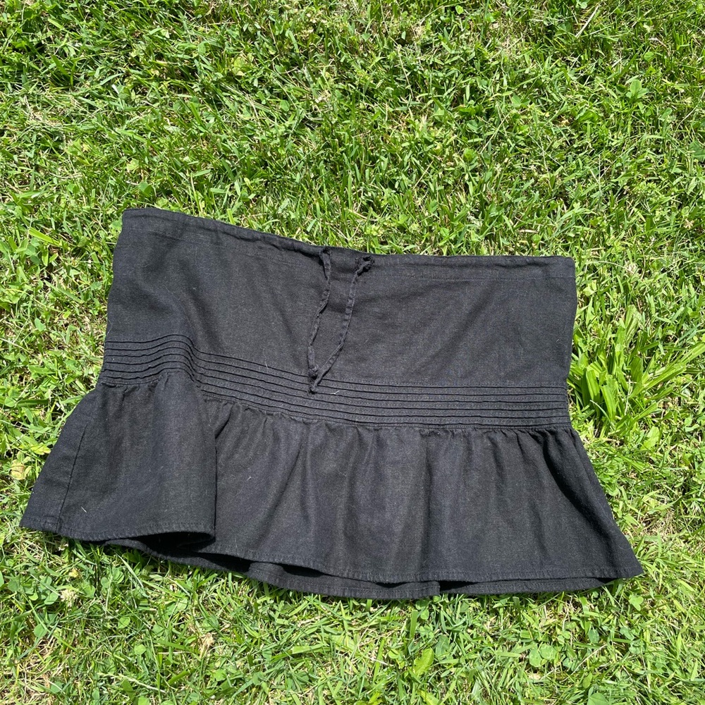 Black skirt cover-up